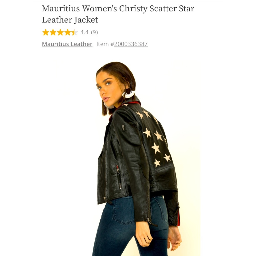 Mauritius Women’s Christy Star Leather Jacket